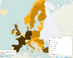 Gerste Erntemenge Europa 2012-2021