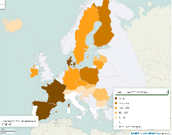 Sommergerste Anbaufläche Europa 2012-2021