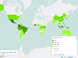 Ananas Ertrag weltweit 1961-2021