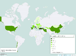 Haselnuss Anbaufläche weltweit 1961-2020