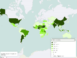 Erdnuss Erntemenge weltweit 1961-2021