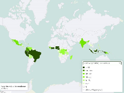 Kakao Erntemenge weltweit 1961-2021