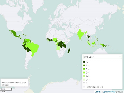 Kakao Ertrag weltweit 1961-2021
